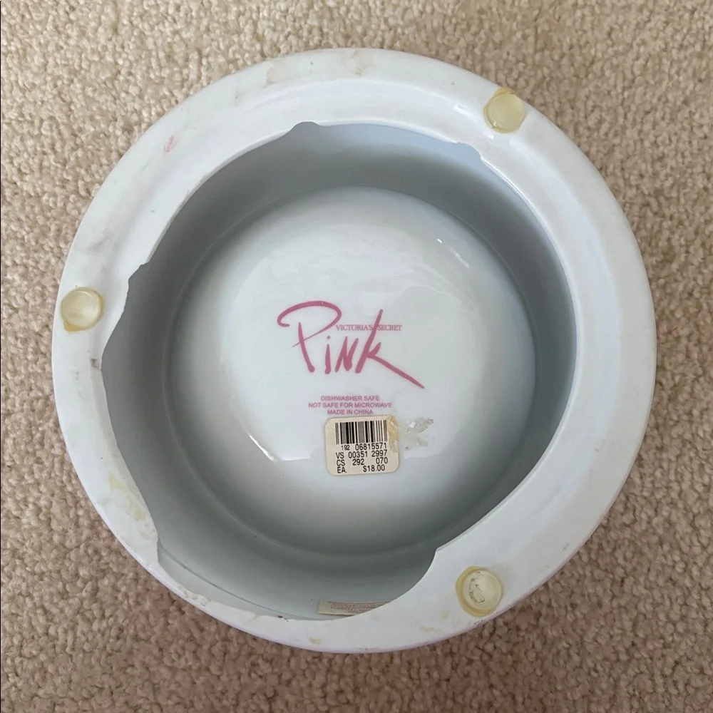 Victoria’s Secret PINK vintage dog bowl